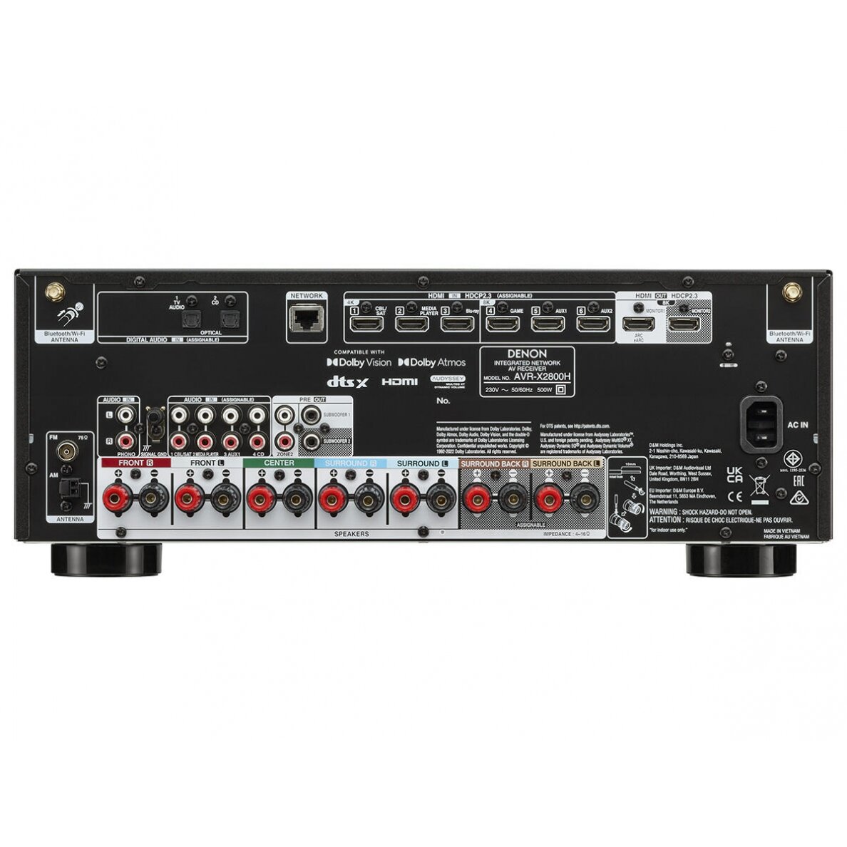 7.2 kanalų AV imtuvas - stiprintuvas AVR-X2800H 2