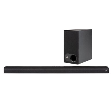 „Soundbar“ tipo garso sistema su beviele žemų dažnių kolonėle SIGNA S2