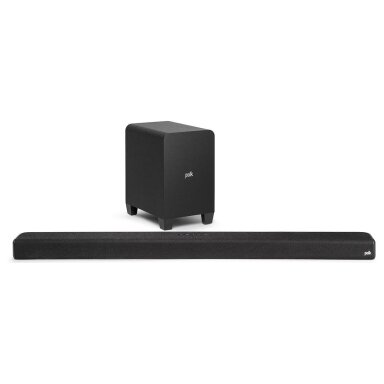 „Soundbar“ tipo garso sistema su beviele žemų dažnių kolonėle SIGNA S4